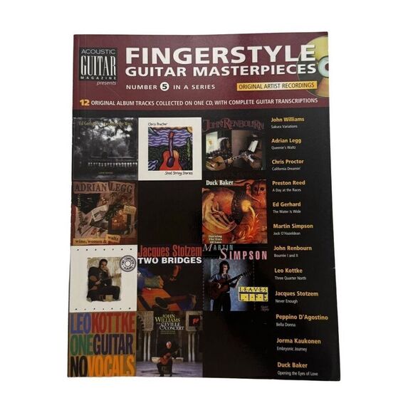 Fingerstyle Guitar Masterpieces Number 5 Songbook - Missing CD 1999 - Picture 1 of 7